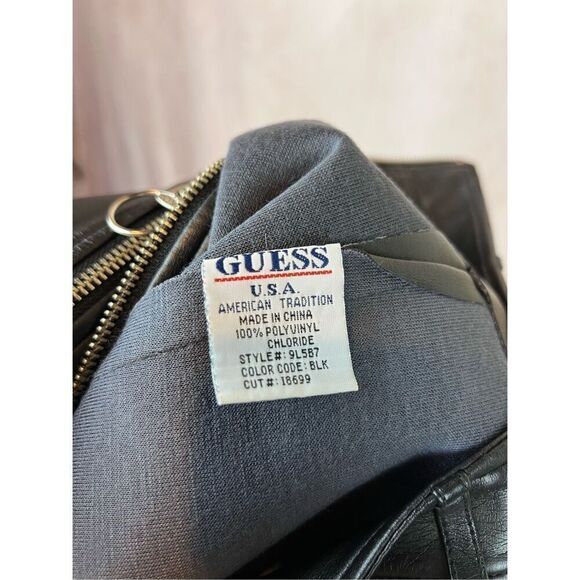 Vintage Y2K 90s Guess Pleather Mini Skirt Size Medium - Picture 7 of 7